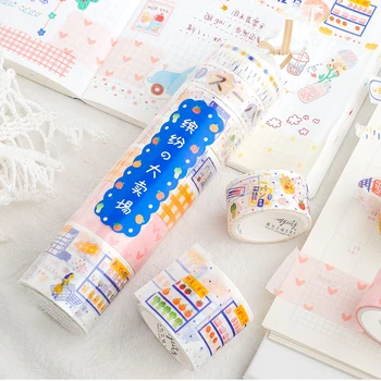 8PCS/Set kawaii Mielas Mielas Washi Tape Nustatyti Japonų Popieriaus Izoliacine Juosta Pack washi Lipdukai Planuotojas Dienoraštis 