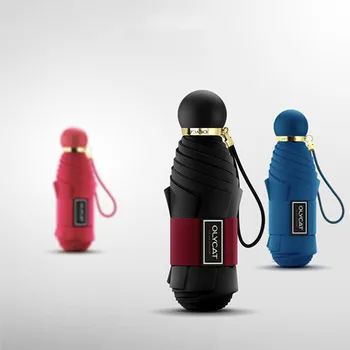 OLYCAT Super Kūrybos Mini Pocket Skėtis Keturių Spalvų Vėjo Umbrelle Lietaus Moterims, Vaikams Skėtis Uv Sulankstomas Skėtis Skėtis