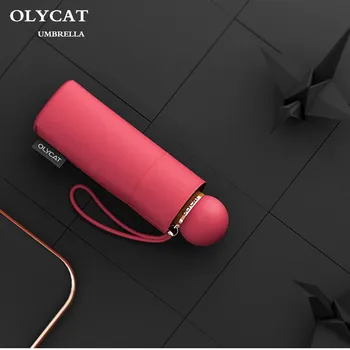 OLYCAT Super Kūrybos Mini Pocket Skėtis Keturių Spalvų Vėjo Umbrelle Lietaus Moterims, Vaikams Skėtis Uv Sulankstomas Skėtis Skėtis