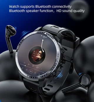 Carkira 4G Smart Watch Vyrų GPS WIFI ir Su SIM Kortele 1.6 Colių Ekranas 4G+64GB HD Kamera, 