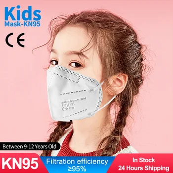 10-100vnt kn95mask vaikai kaukės vaikams ffp2 vaikas kn95 mergaitėms berniukai respiratorius fpp2 apsaugos ffp2mask kn95 mascarillas niños