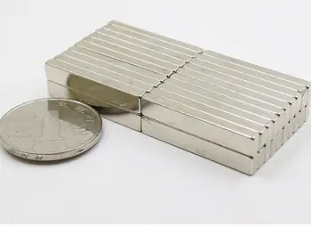 50pcs 30*5*3 super stiprūs neodimio stačiakampis blokas magnetai 30mm x 5mm x 3mm n35 retųjų žemių ndfeb magnetas