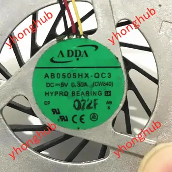 ADDA AB0505HX-QC3 CW840 DC 5V 0.30 Serverio Nešiojamojo kompiuterio Aušinimo Ventiliatorius