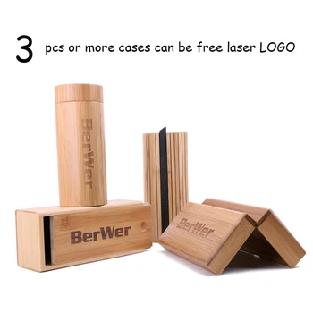 BerWer bambuko akiniai nuo saulės atveju 2020 Nemokamas pristatymas ekologiškus saulės akiniai atveju bambuko dėžutę