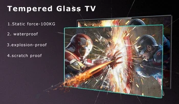 Nemokamas pristatymas-didelis 100 colių plokščias sprogimų ekranas Ultra HD 