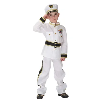 Vaikai Berniukai Helovinas Karinio Jūrų Laivyno Jūreivis Apranga Cosplay Veiklos Kostiumas