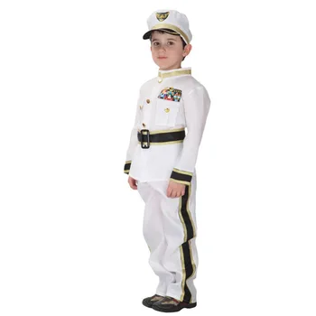 Vaikai Berniukai Helovinas Karinio Jūrų Laivyno Jūreivis Apranga Cosplay Veiklos Kostiumas