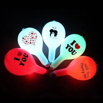 10vnt Žėrintis Balionai LED Šviesos gimtadienio, Vestuvių papuošalai Naujųjų Metų dekoro chiristmas dovana žaislai vaikams Šaliai Tiekia 35