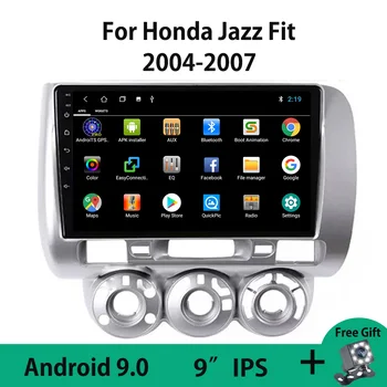 Android 9.0 Automobilio Radijo Multimedia Vaizdo Grotuvas Honda Jazz Tinka 2004-2007 M Dešinėje pusėje Padalinti Ekraną Carplay Veidrodis Nuorodą RDS