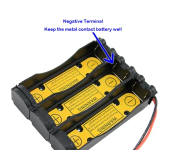 Baterijos Įkrovimo Iškrovimo Kontrolės Turėtojas Atveju už Li-ion 18650 baterija 3S1P PCM viduje galingumas:9-12.6 V