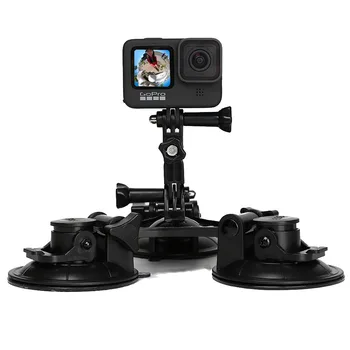 Mini Veiksmo Kamera Siurbimo Taurės GoPro Hero 9 8 7 5 Juoda SJCAM SJ7 Yi 4K H9 Eiti Pro 7 Osmo Mount Lango Stiklo Gyvis Priedų