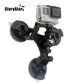 Mini Veiksmo Kamera Siurbimo Taurės GoPro Hero 9 8 7 5 Juoda SJCAM SJ7 Yi 4K H9 Eiti Pro 7 Osmo Mount Lango Stiklo Gyvis Priedų