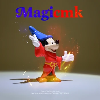 Disney Mickey Mouse Magai 8cm mini lėlės Veiksmų Skaičius, Anime Apdailos Surinkimo Statulėlės Žaislo modelis, vaikų dovanų