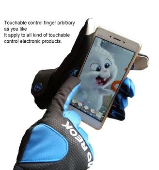 MOREOK Visą Pirštą Touchscreen Šiltas Žiemines Pirštines, skirtas Dviratį Dviratį Dviračiu Jojimo Vairavimo Pėsčiųjų Veikia Lauko Sporto Vyrai Moterys