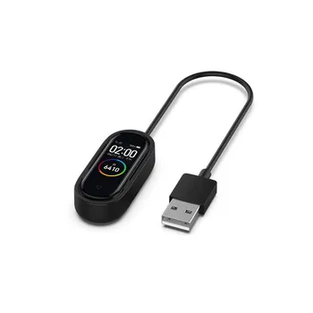 50PCS Naujas USB Įkrovimo Kabelis Mi Juosta 4 Pakeitimas Laidas Įkroviklis Adapteris Xiaomi Miband 4 Smart Apyrankė Priedai