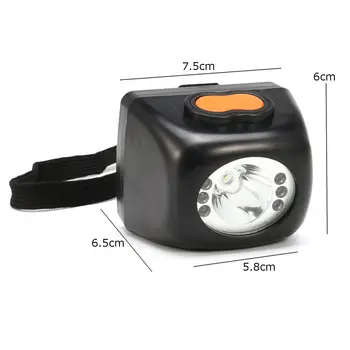 3W Portable LED Žibintai Belaidžius Miner Saugos priekinis žibintas Galvos Žibintuvėlis Žibinto Lemputė Šviesos Kempingas Šviesos Miner Žvejybos