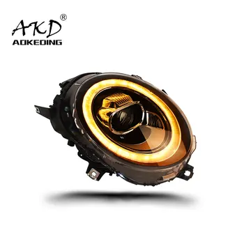 AKD Automobilių Stiliaus MINI F56 Žibintai-2019 F54 F55 F56 F57 R60 LED Šviesų Žibintas DRL LED Projektorius Spindulį Priedai