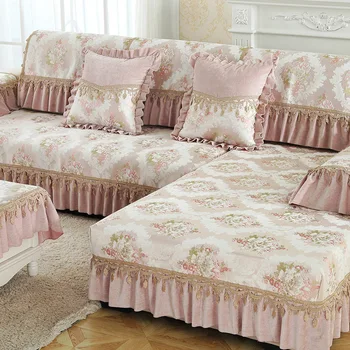 2019 naujų ūkio subjektų, kurių skerspjūvio sofos apima europos gėlių, prabangos neslidūs visiškai sofos padengti sofa rankšluostį namų tekstilės diningroom