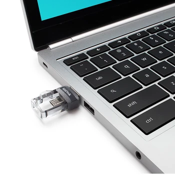 Sandisk originalus Pen Ratai Mini USB 3.0 Dual OTG USB Flash Drive 32GB 64GB 128GB 256 GB PenDrives, skirta 
