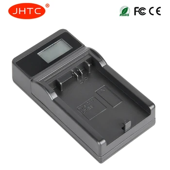 JHTC LP-E5 LP E5 LPE5 LCD USB Akumuliatoriaus Kroviklis Canon EOS Rebel XS T1i XSi 1000D 500D 450D Kiss X3 X2 F, LC-E5 CBC-E5