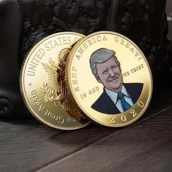 Donald Trump J JAV Prezidento Monetos, Aukso chromu padengtas Sidabro Spalvos Proginę Monetą Ženklelis Dovanų, Suvenyrų Monetas