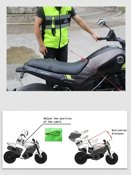NAUJAS Motociklo Oro pagalvės Vest Moto Lenktynės Professional Advanced Oro Pagalvių sistema motokroso apsauginė oro pagalvė oro Pagalvė striukė