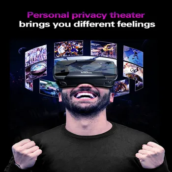 VRG Pro 3D VR Virtualios Realybės Akiniai viso Ekrano Vaizdo Plataus Kampo VR Akinius (5-7 Colių Smartfon, Įtaisai VR Akiniai