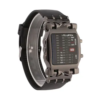 Lauko Sporto LED Skaitmeninis Dvejetainis Laikrodžiai Populiarus Aikštėje Dial Uisex Gumos Juosta Atsitiktinis Riešo Žiūrėti relogio