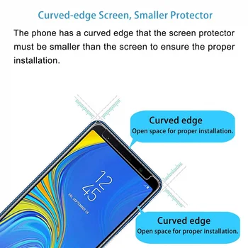 VSKEY 10VNT 2.5 D Grūdinto Stiklo Samsung Galaxy A7 2018 A750 A710 A720 Screen Protector Apsauginės Plėvelės A7 2016 2017 Versija