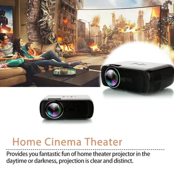 BL-80 Rankinis Fokusavimas Skaitmeninis LED Projektorius, 2300lm HD 3D Projektorių Namų Kino Teatro Namų Media Player, VGA, USB, AV HDMI