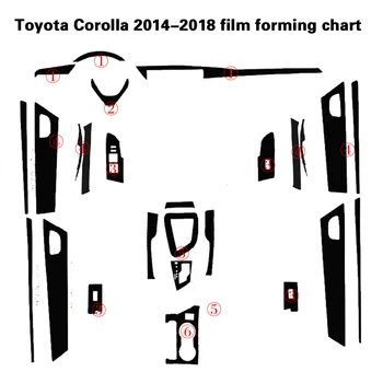 Toyota Corolla-2018 M. Lipni, Automobilių Lipdukai Anglies Pluošto Vinilo Automobilių lipdukai ir Lipdukai Automobilio Optikos Reikmenys