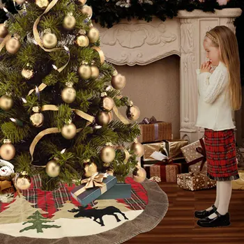 Tinklelis kalėdų eglutė sijonas raudonas pledas kalėdų eglutės papuošalus kalėdų dekoracijas namų elnių medžio mat naujieji Metai Dekoras