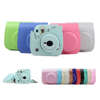 Fujifilm Instax Mini 9 8 8+ Fotoaparato Priedų Menininkas Aliejinių Dažų PU Odos Momentinį Fotoaparatą Pečių Maišą Protector Cover Case Dėklas