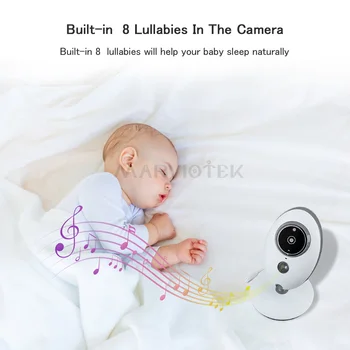 Kūdikio stebėjimo 2,4 Colių LCD 2 Būdas Audio Video auklė Muzikos Domofonas Belaidžio Kūdikių Kamera Kūdikių Walkie Talkie Auklės kameros VB605