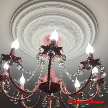 Lubų rozetės PU plafono rose liustra lubų plokštės lempos pagrindo viršutinis skydelis Europos stilius
