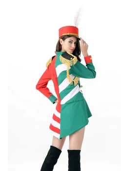 Deluxe Nacionalinės Gvardijos Kostiumas Helovinas Fancy Garbės Sargybos Moterų Vienodus Kostiumus Moterims