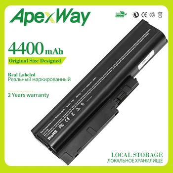 Apexway 11.1 V 4400mAh Nešiojamas baterija Lenovo SL300 SL400 SL500 T60 T60p T61p T61 40Y6798 40Y6799 41N5666 41U4890 42T4504