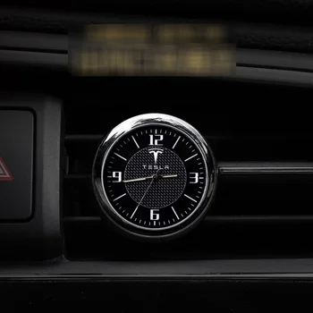 Automobilio Stilius Automobilio šviesos laikrodis priemonė laikrodis su logotipu, Mercedes benz A B R G Klasės GLK GLA w204 W251 W463 Priedai