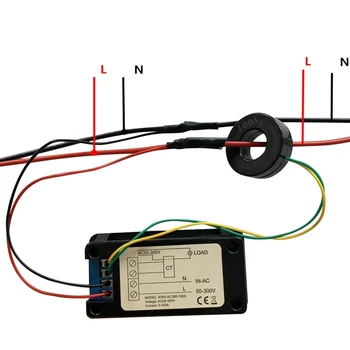 AC 50-300V Voltmeter Ammeter Elektros Energijos Skaitiklis LCD Skaitmeninis Wattmeter Elektros Skaitiklis su Reset Funkcija