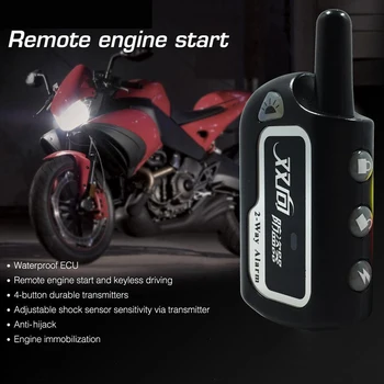 BAFIRE Motociklo Dviejų krypčių Signalizacijos Sistema, Nuotolinio Valdymo Vibracijos Signalas Apsauga nuo Vagystės Moto Motorolerių Apsaugos Signalizacijos Variklio užvedimas