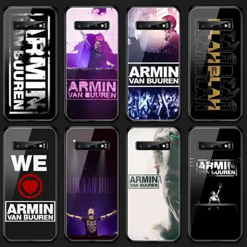 DJ Armin Van Buuren Telefono dėklas Grūdintas Stiklas Samsung S20 Plius S7 S8 S9 S10E Plus Pastaba 8 9 10 Plius A7 2018
