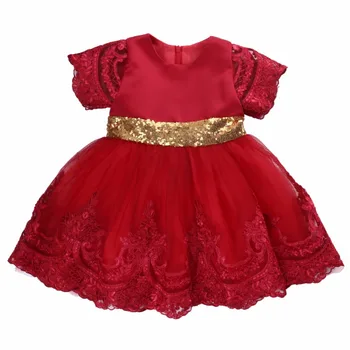 0-5Y kalėdų Mergaičių suknelės Naujųjų Metų drabužių Šalies Kūdikių Mergaičių Didelis bowknot princesė vestuvių suknelė Vaikų Šalis Vestido