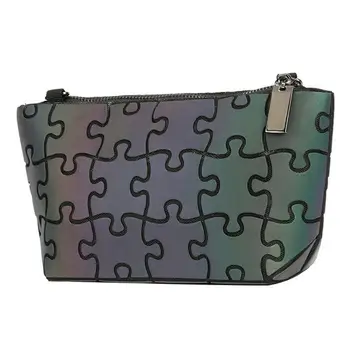 Maelove Įspūdį Šviesos Maišelį moterų Geometrijos mini rankinės piniginės odinės rankinės grandinės pečių krepšiai Nemokamas Pristatymas