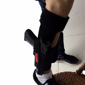 Paslėpti Nešioti Kulkšnies Kojos Dėklas, Skirtas Glock 17 19 22 23 Ruger Lcp Sig 9mm Pistoletas Pistoletas Tactical Dėklas Juodos Spalvos ELUANSHI