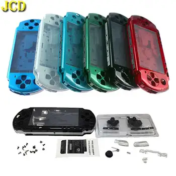 JCD Aišku, Skaidri Spalva Shell Atveju PSP3000 PSP 3000 Žaidimų Konsolės Pakeisti Visą korpuso Dangtis W/ Mygtukų Rinkinys