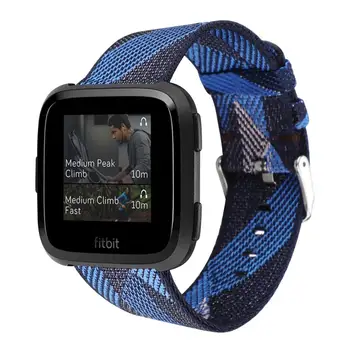 Nailono drobės Žiūrėti Juostos Fitbit Atvirkščiai Smart Žiūrėti Diržu, Fitbit Atvirkščiai Kaubojus Sporto Watchband Už Smartwatch Apyrankė Tinka