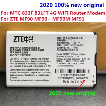 Naujas Aukštos Kokybės 2300mAh Li3723T42P3h704572 Už ZTE MF90 MF90+ MF90Plus MF90G MF90M MF90S MF90U MF90C MF90C1 Baterija