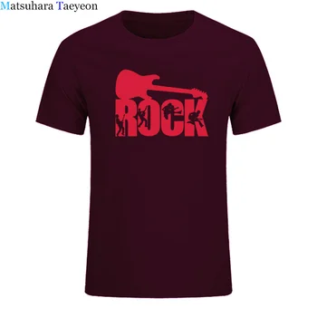 Roko muzikos menas Vyrų Apvalios Apykaklės trumpomis Rankovėmis T-shirt Dizainas Vyras Naujovė Medvilnės Marškinėliai Svajones Laisvalaikio aprangą Spausdinti tee