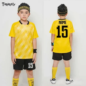 KARŠTO PARDAVIMO Vaikų Futbolo megztiniai futbolo vienodas Užsakymą Berniukai Individualų Futbolo džersis futbolo Vaikai Joursey 2020 Sportas Marškinėliai šortai
