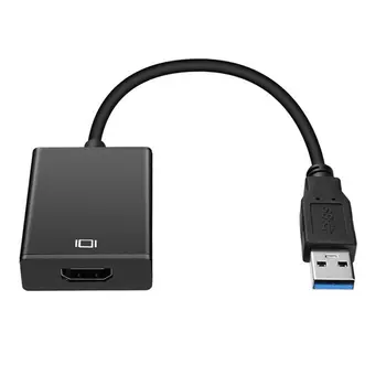 USB 3.0 HDMI Moterų Audio Video Adapteris Keitiklis, Laidas, skirtas 